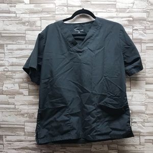 Grey Butter-soft scrub set